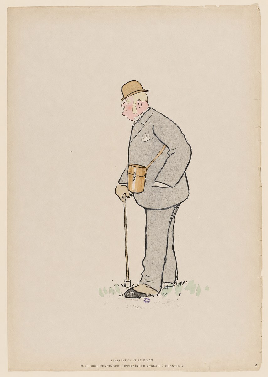 Georges Goursat M. George Cunnington, Entraîneur Anglais À Chantilly No6 - Plakat