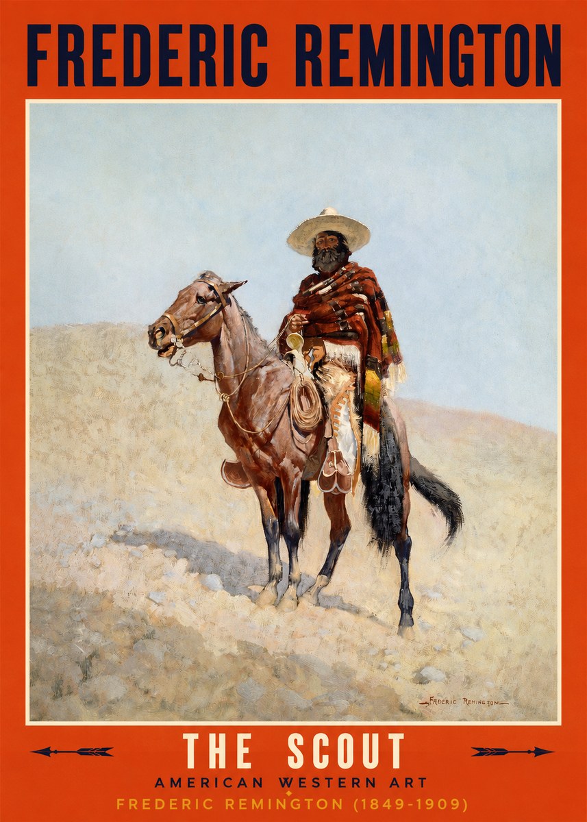 Frederic Remington The Scout I No2 - Plakat