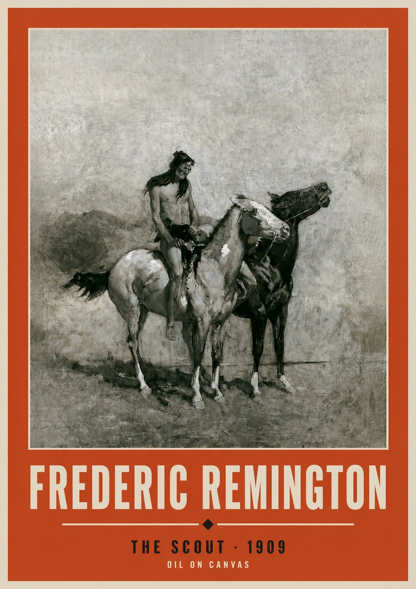 Frederic Remington The Scout II No2 - Plakat