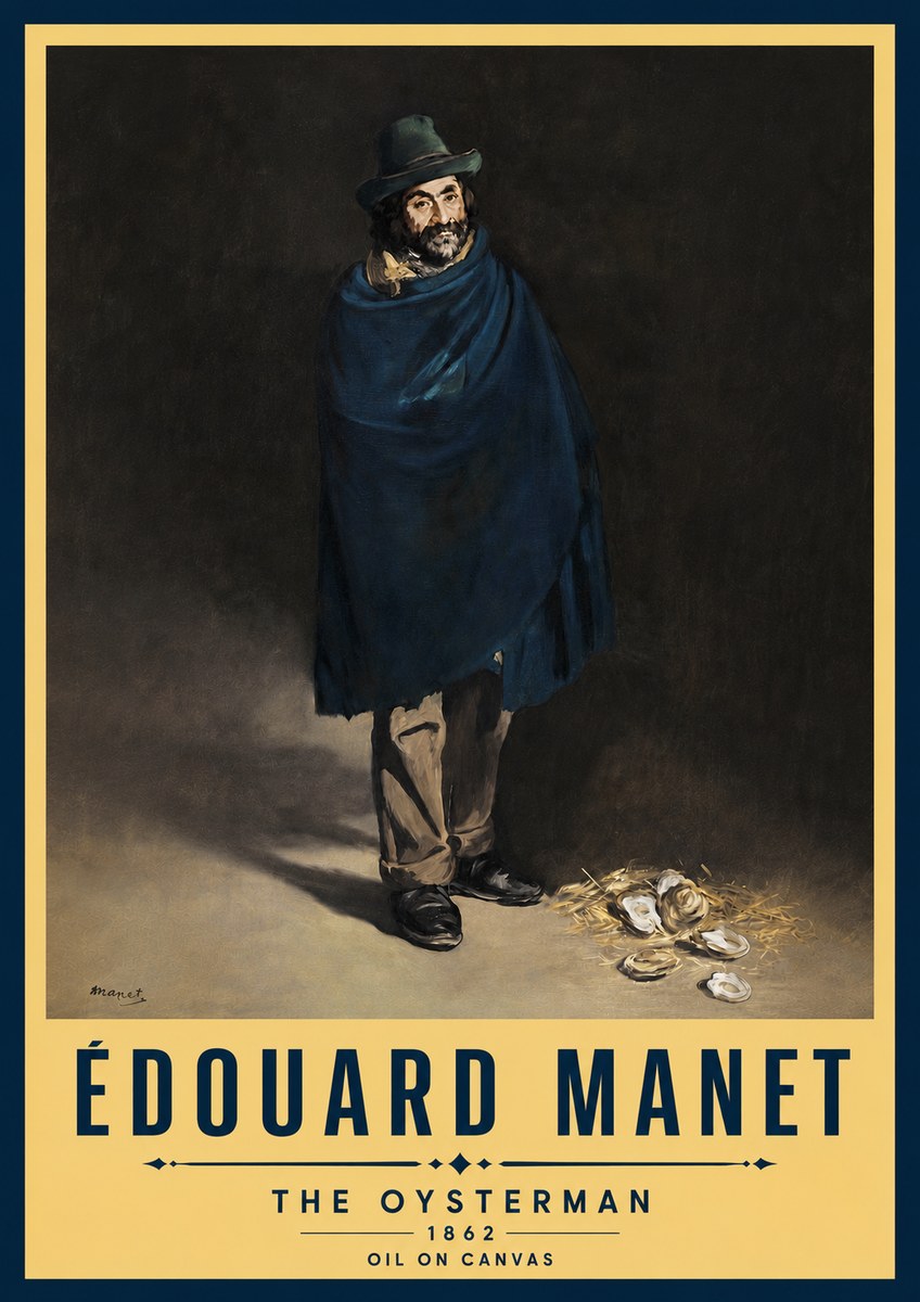 Édouard Manet The Oysterman No5 - Plakat