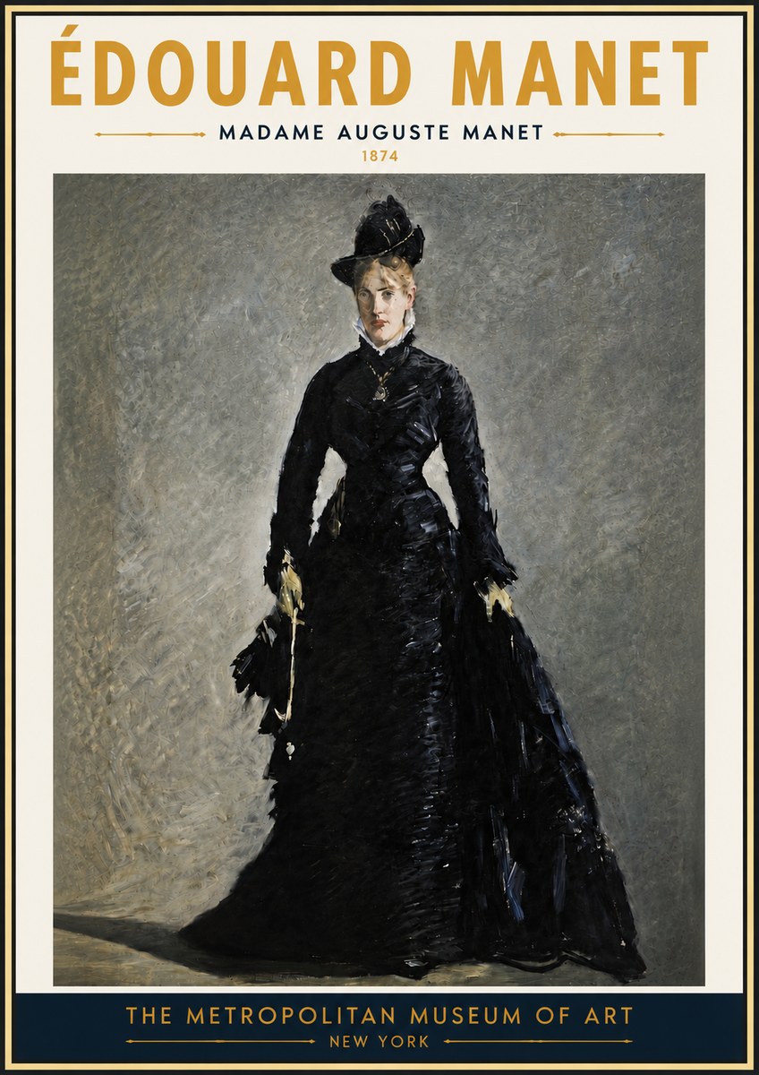 Édouard Manet Madame Auguste Manet No4 - Plakat