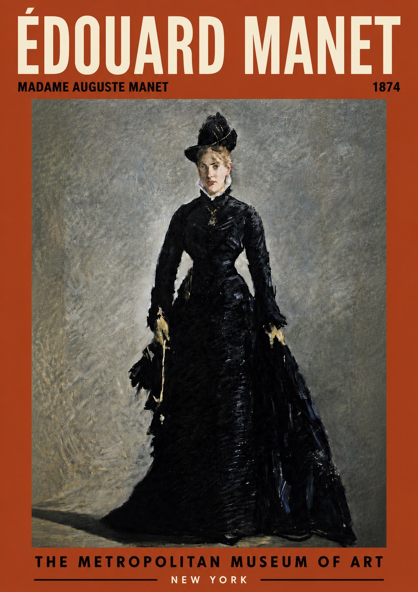 Édouard Manet Madame Auguste Manet No6 - Plakat