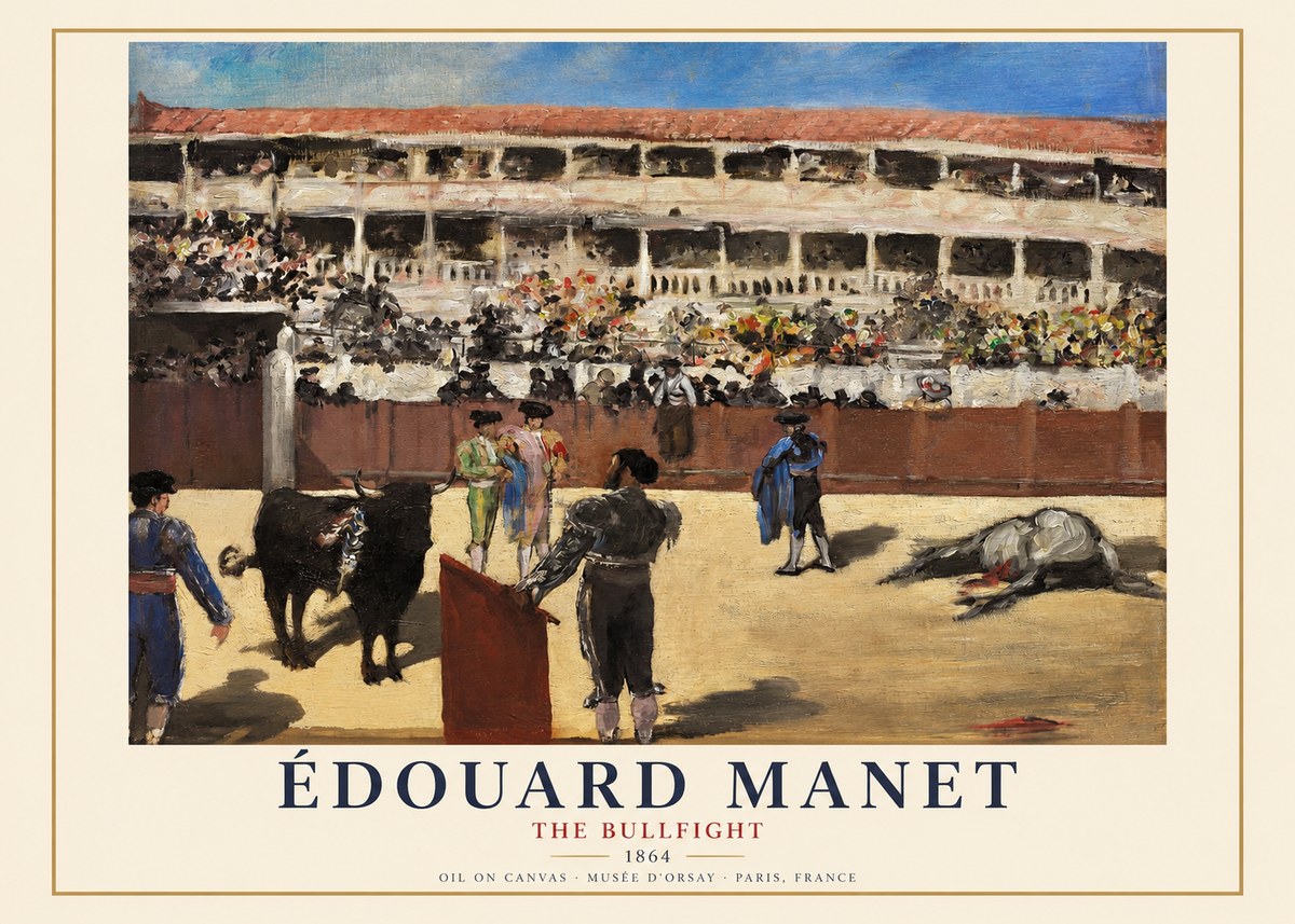 Édouard Manet The Bullfight II No1 - Plakat