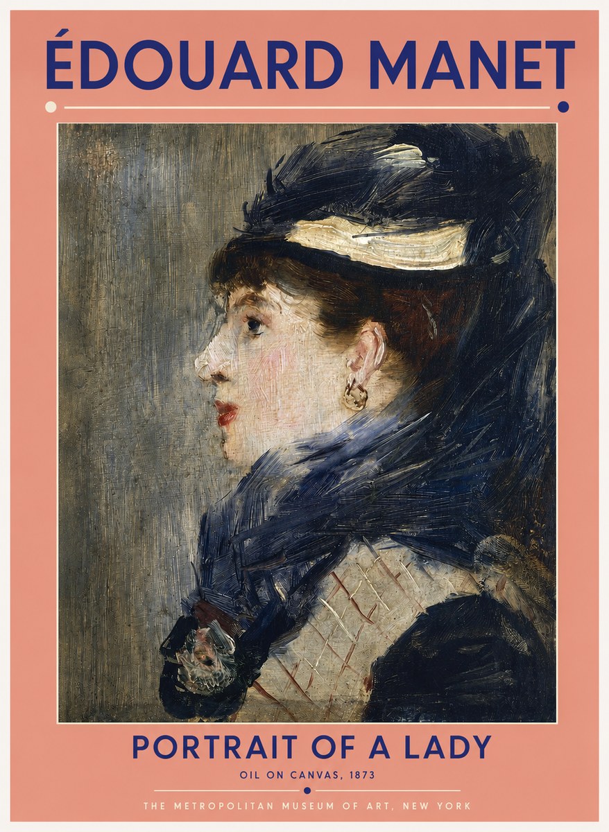 Édouard Manet Portrait of a Lady No2 - Plakat