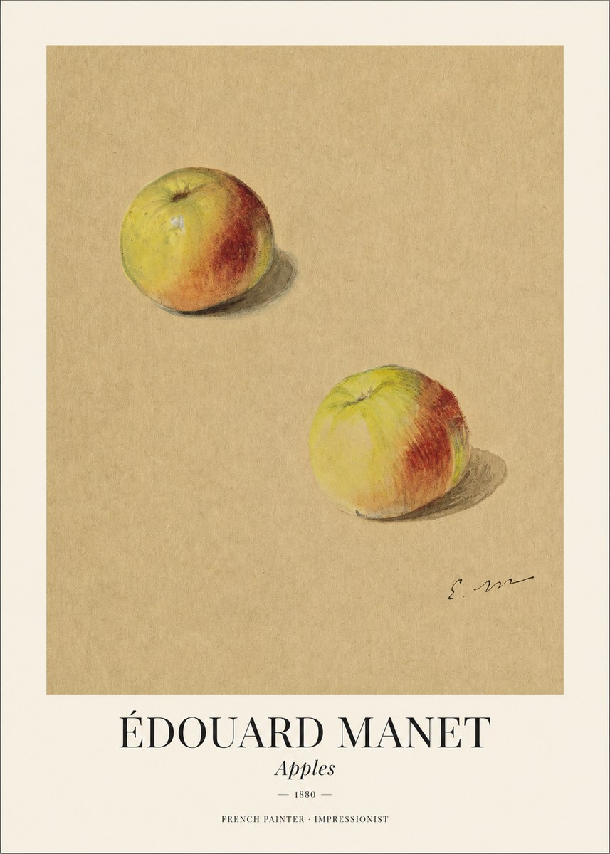 Édouard Manet Apples No1 - Plakat