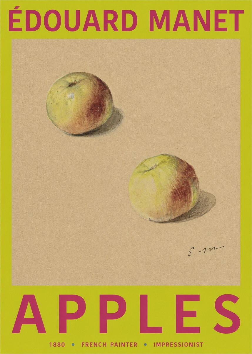 Édouard Manet Apples No2 - Plakat
