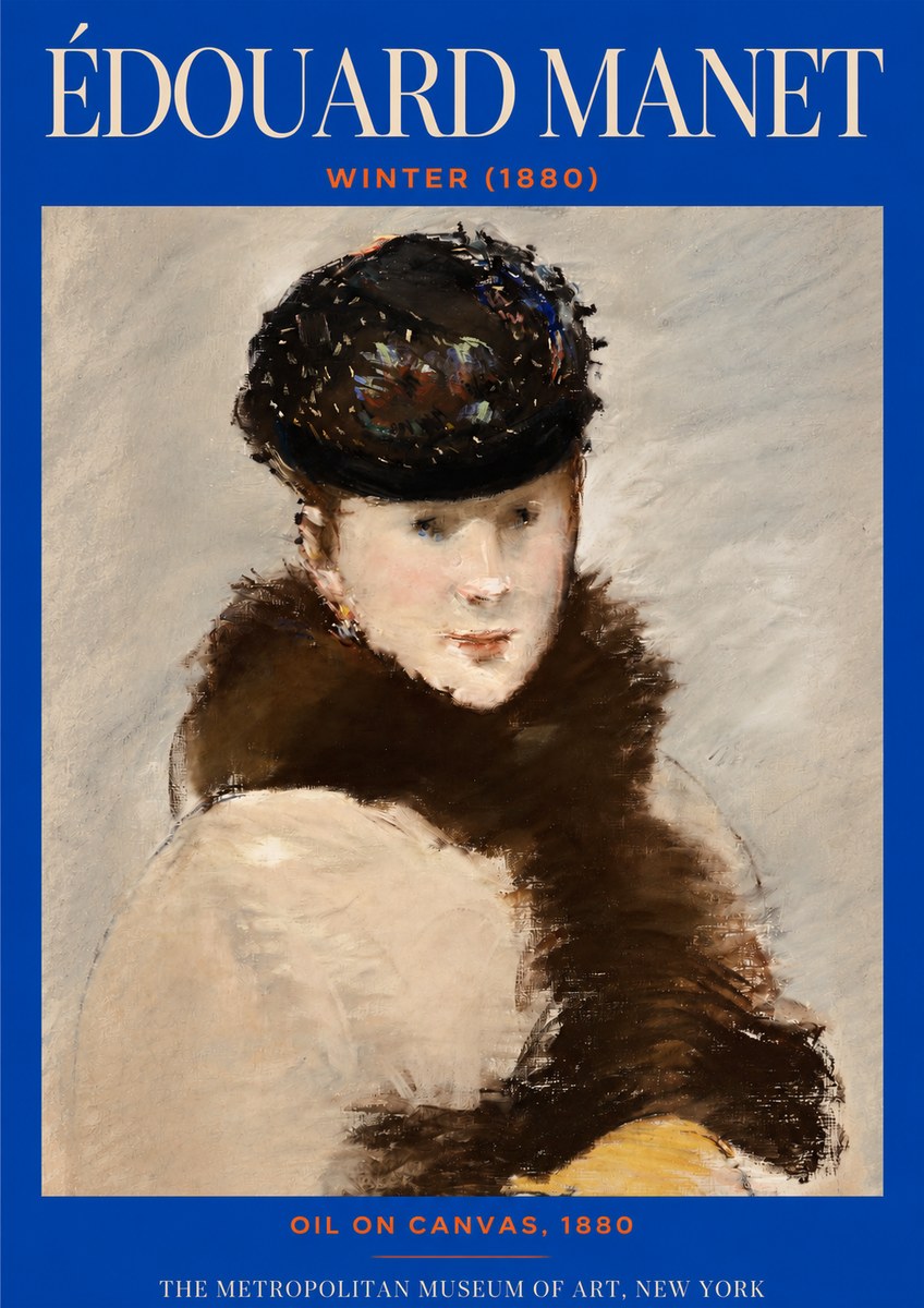Édouard Manet Winter No2 - Plakat