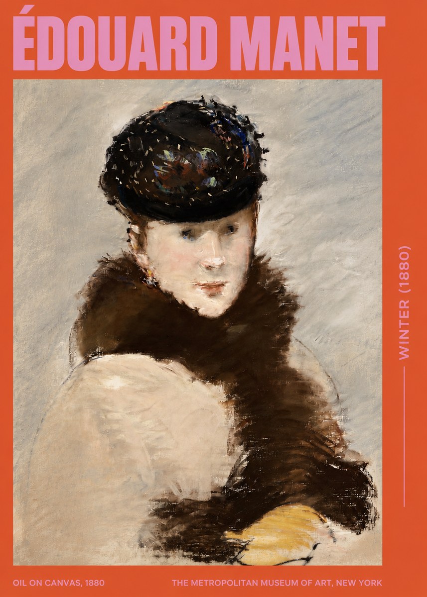 Édouard Manet Winter No3 - Plakat