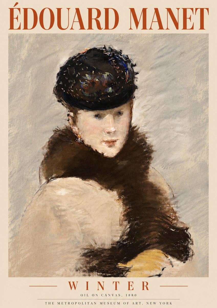 Édouard Manet Winter No5 - Plakat