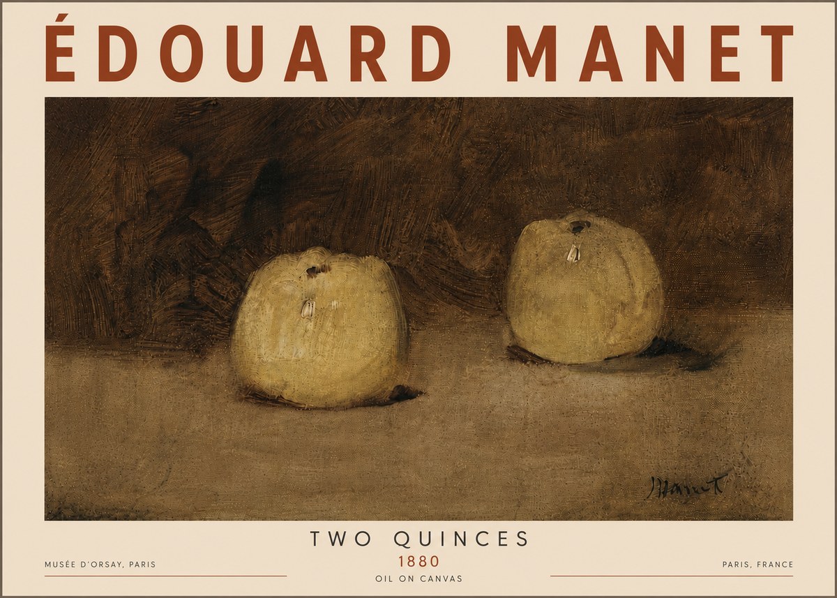 Édouard Manet Two Quinces No6 - Plakat