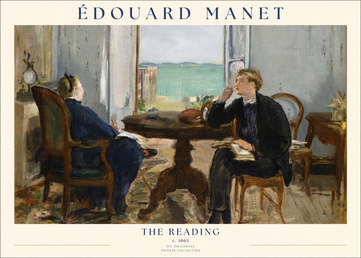 Édouard Manet The Reading No1 - Plakat
