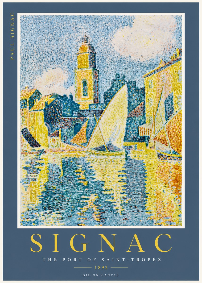 Signac The Port of Saint-tropez No2 - Plakat