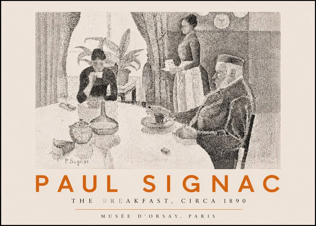 Signac The Breakfast No3 - Plakat