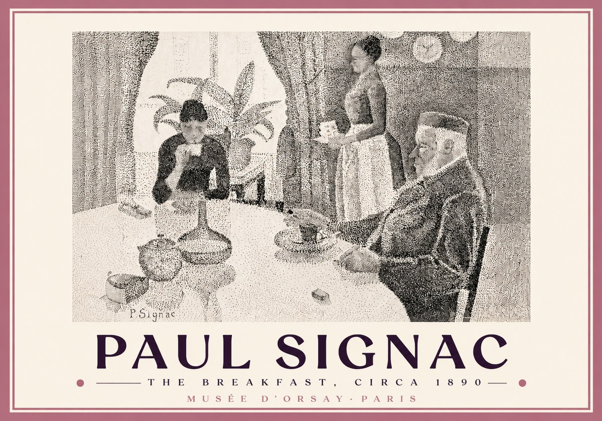Signac The Breakfast No5 - Plakat