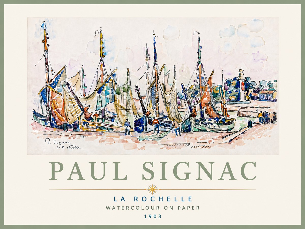 Signac La Rochelle I No6 - Plakat