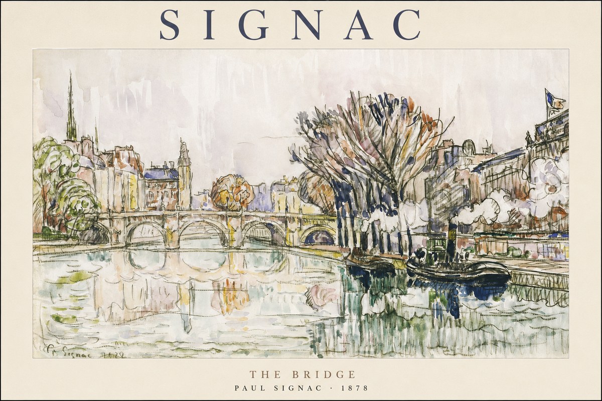 Signac The Bridge I No1 - Plakat