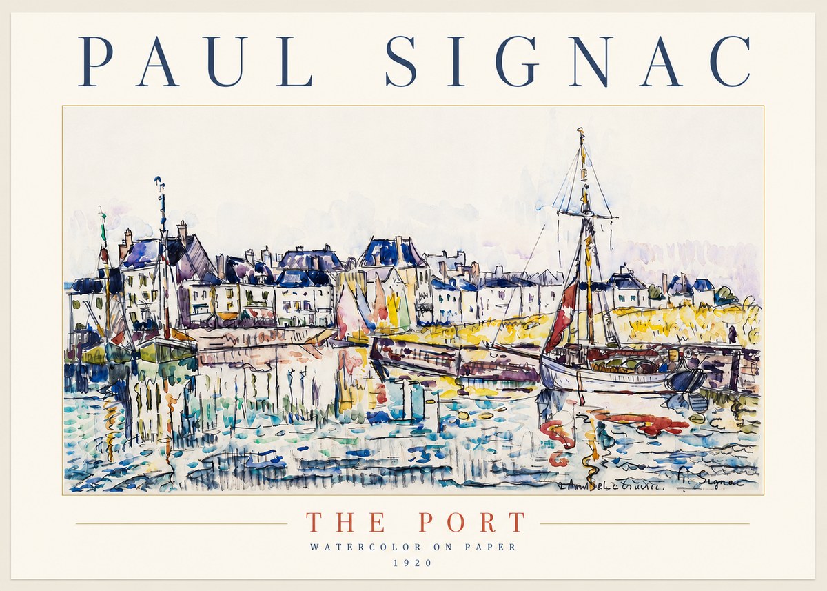 Signac The Port No5 - Plakat