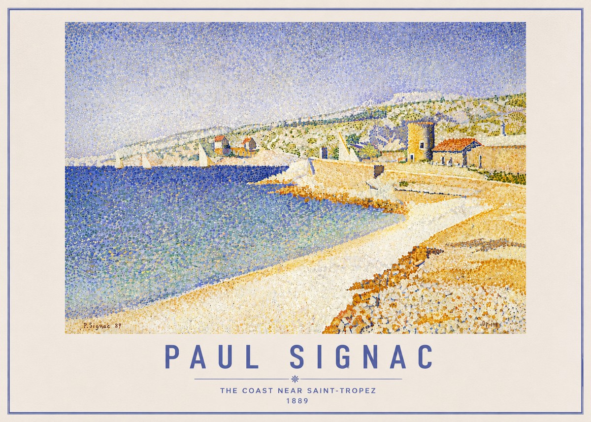 Signac The Coast Near Saint-tropez No6 - Plakat