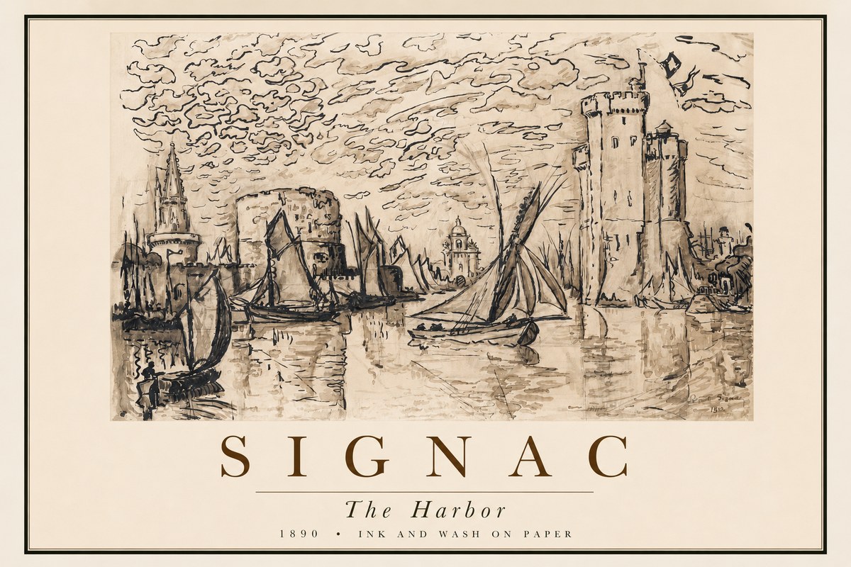 Signac The Harbor II No2 - Plakat