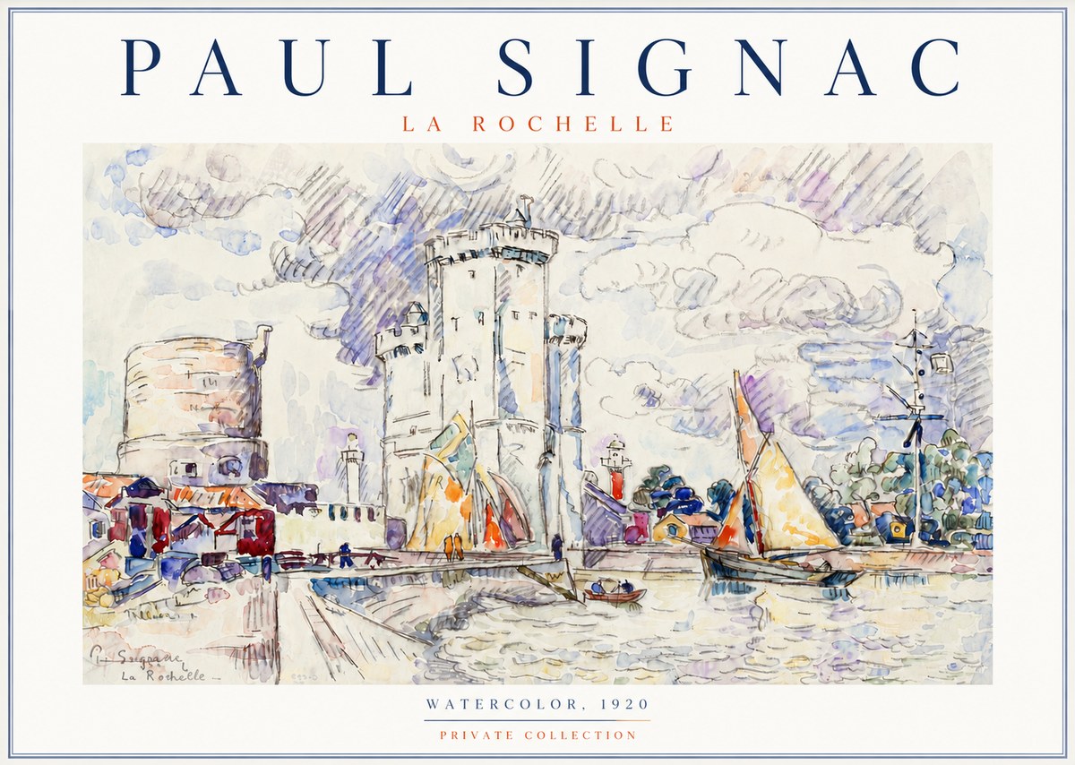 Signac La Rochelle No3 - Plakat
