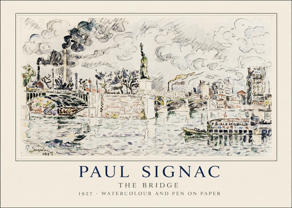 Signac The Bridge No1 - Plakat