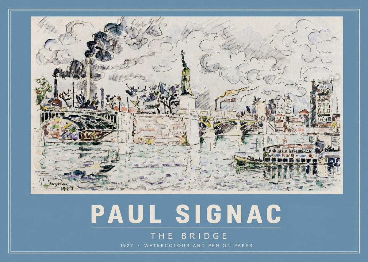 Signac The Bridge II No2 - Plakat