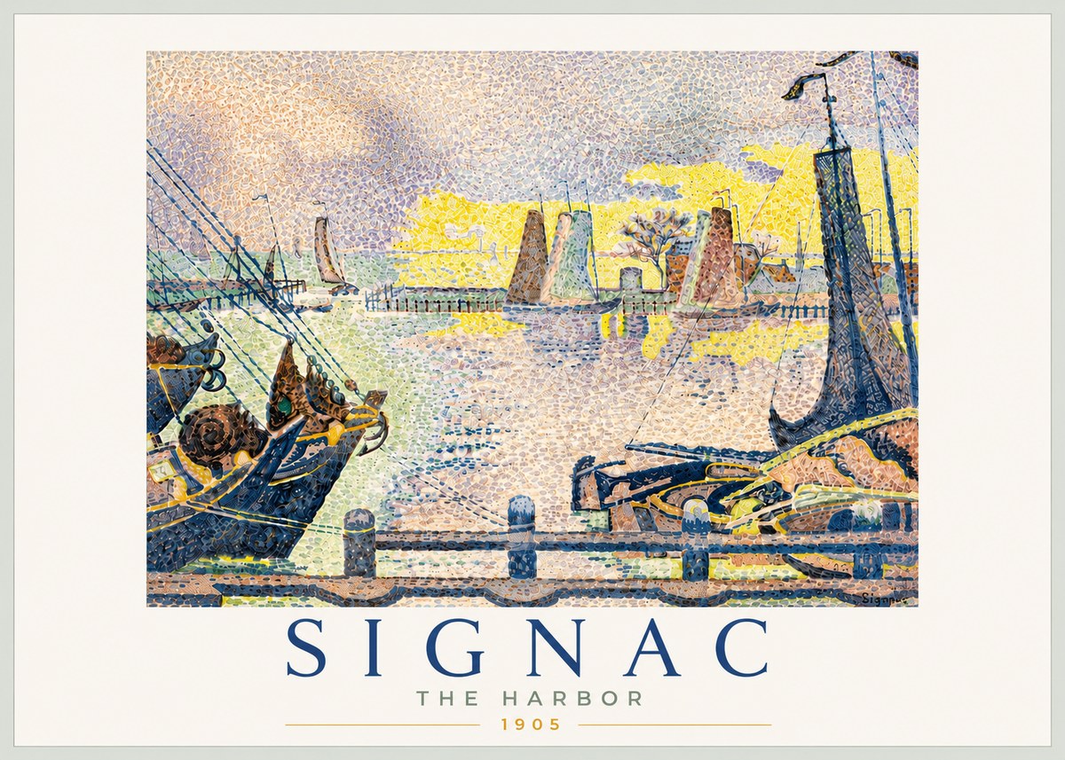 Signac The Harbor No5 - Plakat
