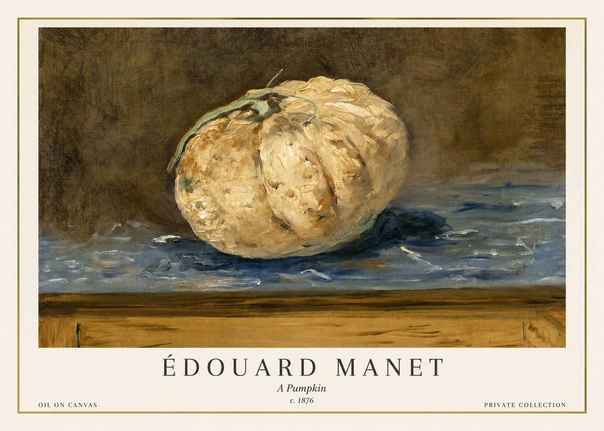 Édouard Manet A Pumpkin No1 - Plakat