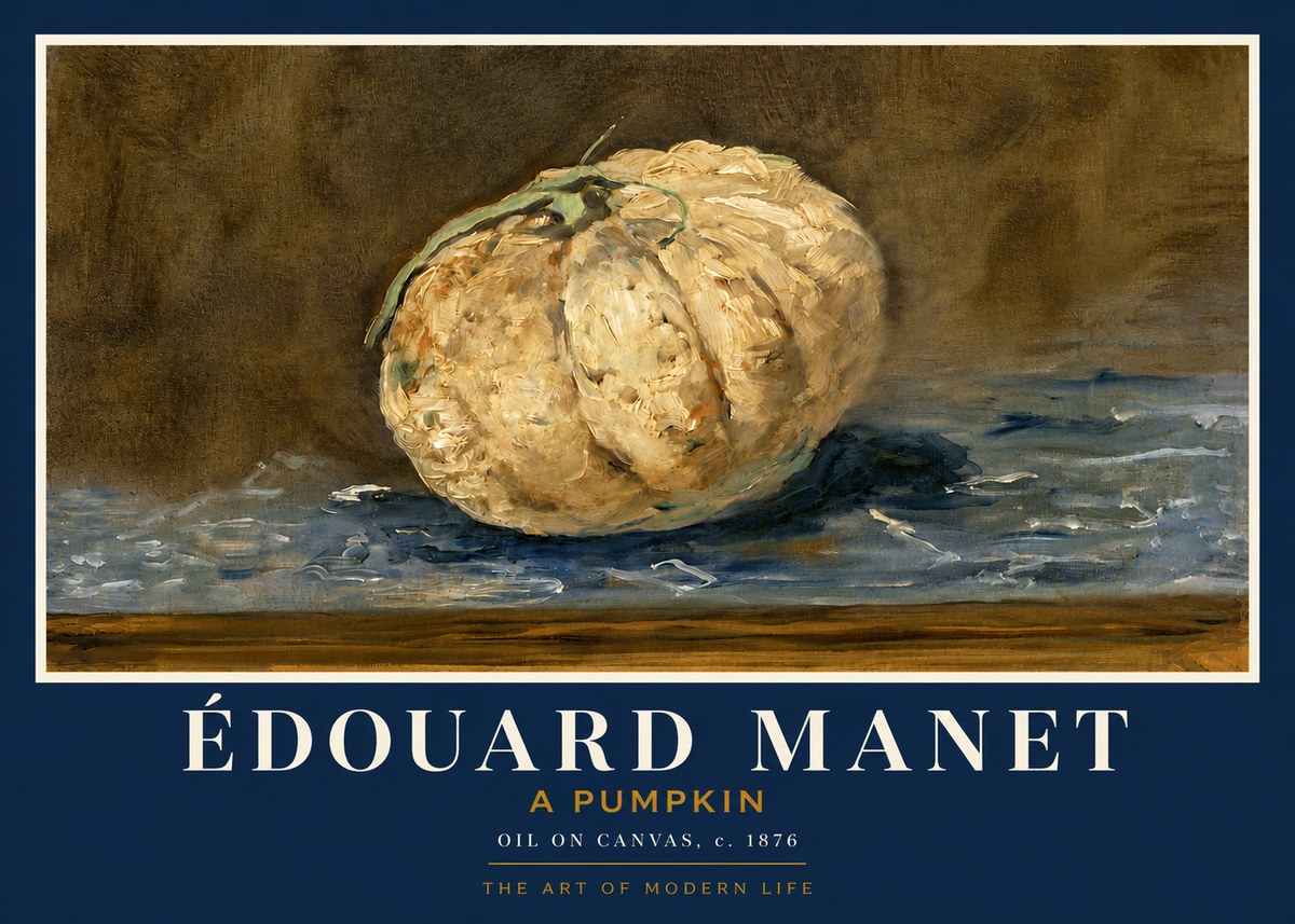 Édouard Manet A Pumpkin No3 - Plakat