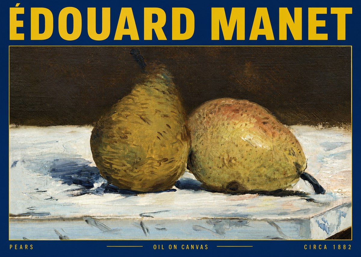 Édouard Manet Pears No2 - Plakat