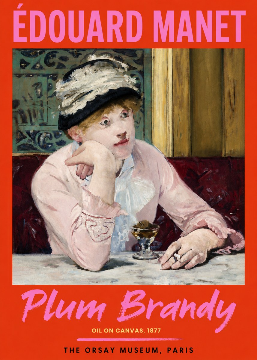 Édouard Manet Plum Brandy No2 - Plakat