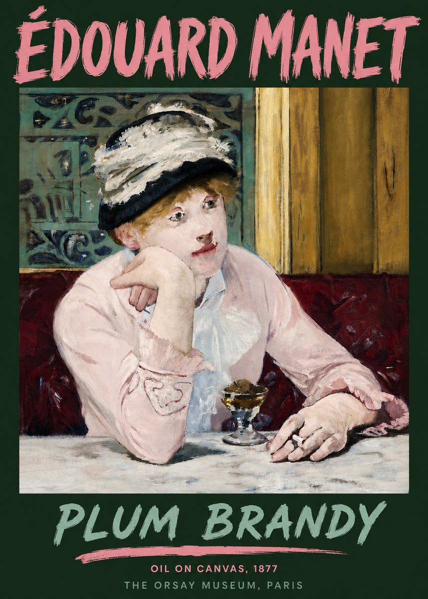 Édouard Manet Plum Brandy No6 - Plakat