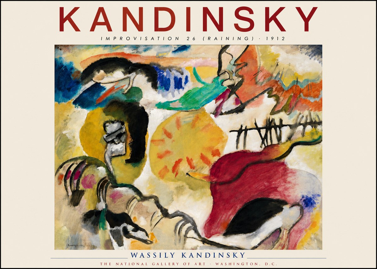 Kandinsky Improvisation 26 (Raining) No2 - Plakat