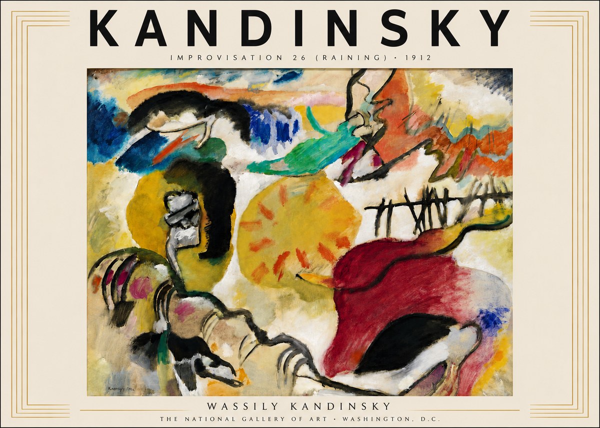 Kandinsky Improvisation 26 (Raining) No3 - Plakat