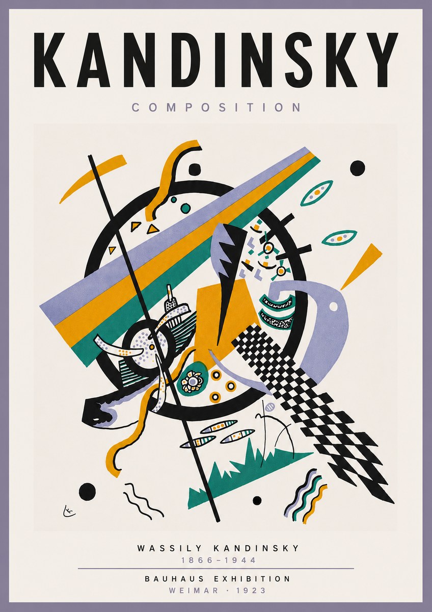Kandinsky Composition III No5 - Plakat