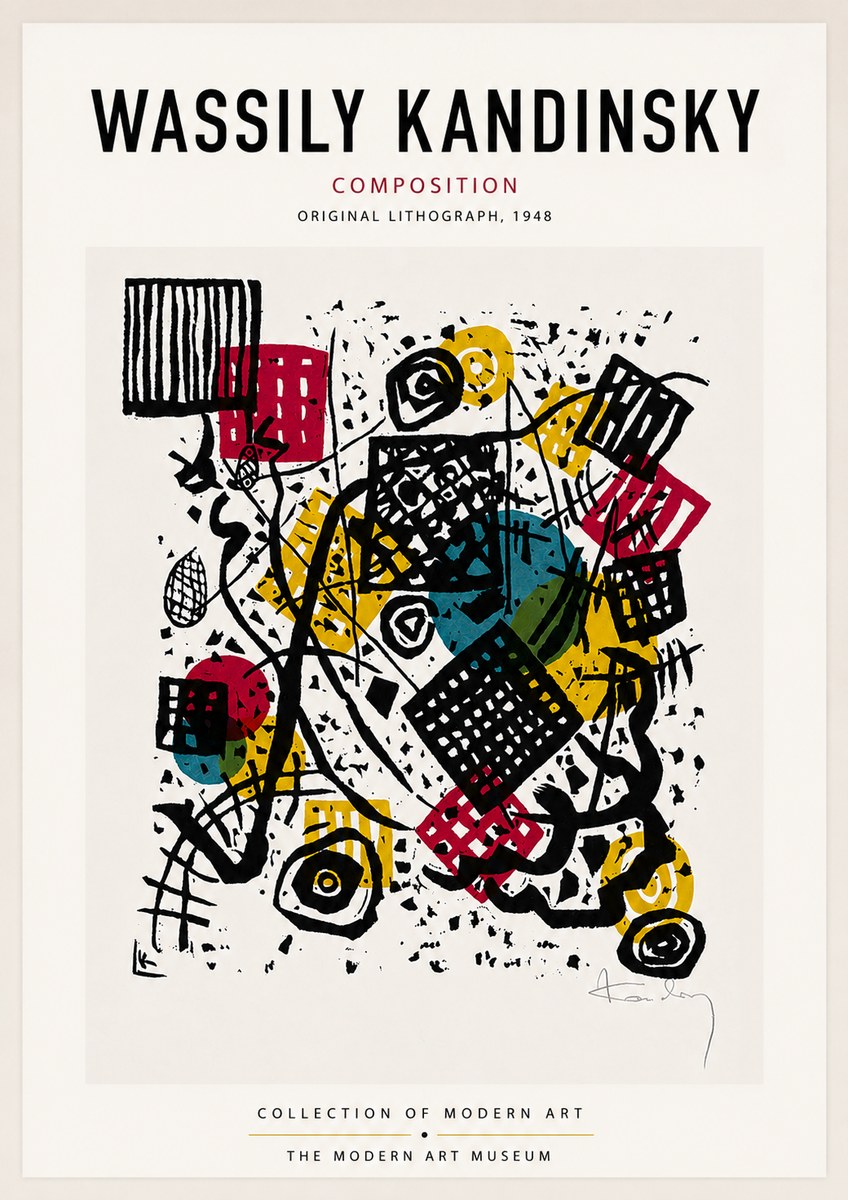Kandinsky Composition IV No6 - Plakat