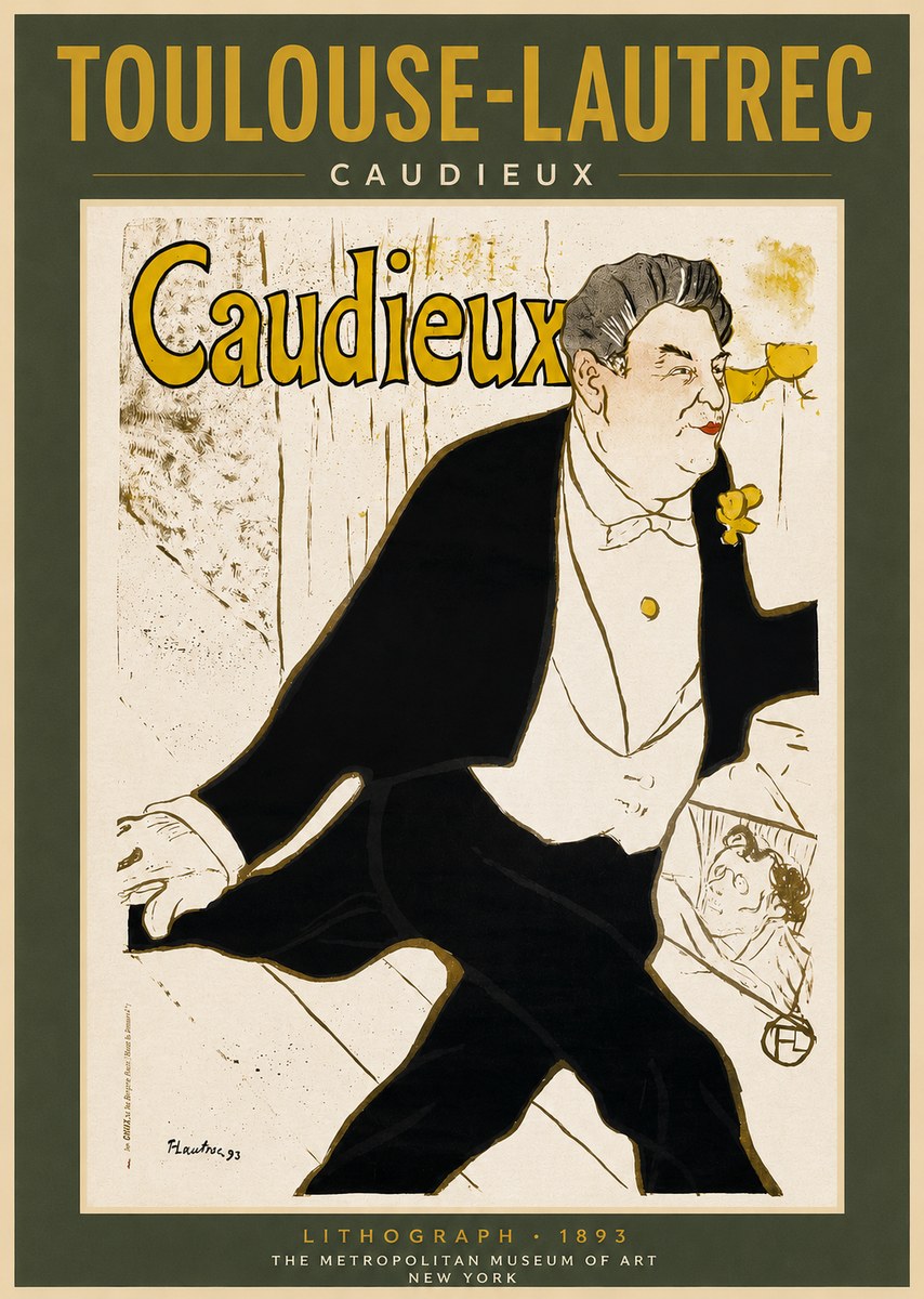 Toulouse-Lautrec Caudieux No2 - Plakat
