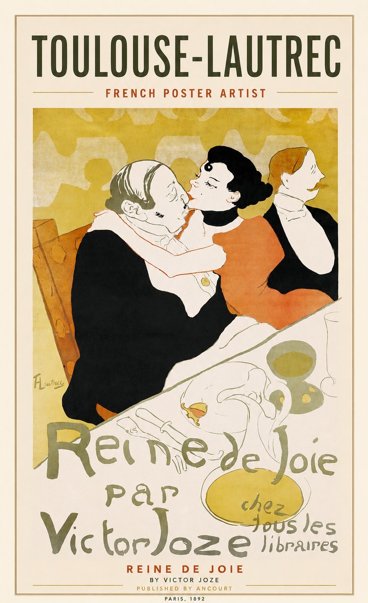 Toulouse-Lautrec Reine De Joie No1 - Plakat