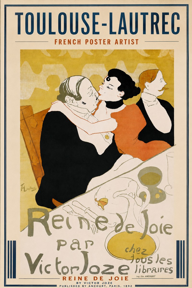 Toulouse-Lautrec Reine De Joie I No3 - Plakat