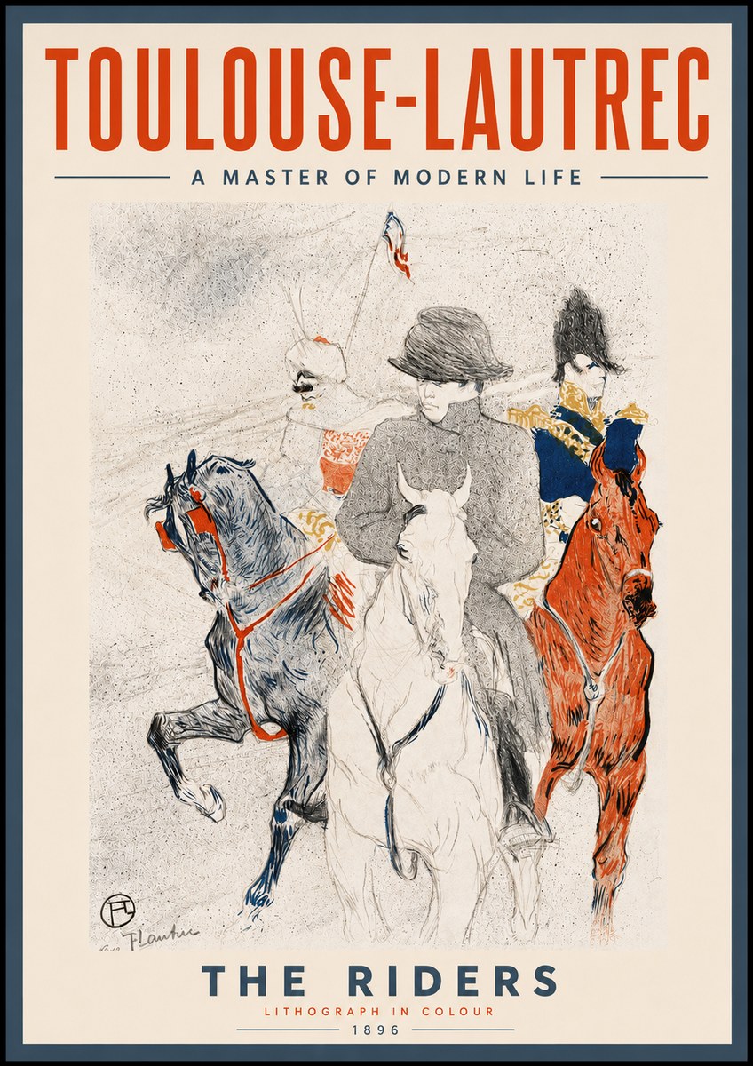 Toulouse-Lautrec The Riders No6 - Plakat