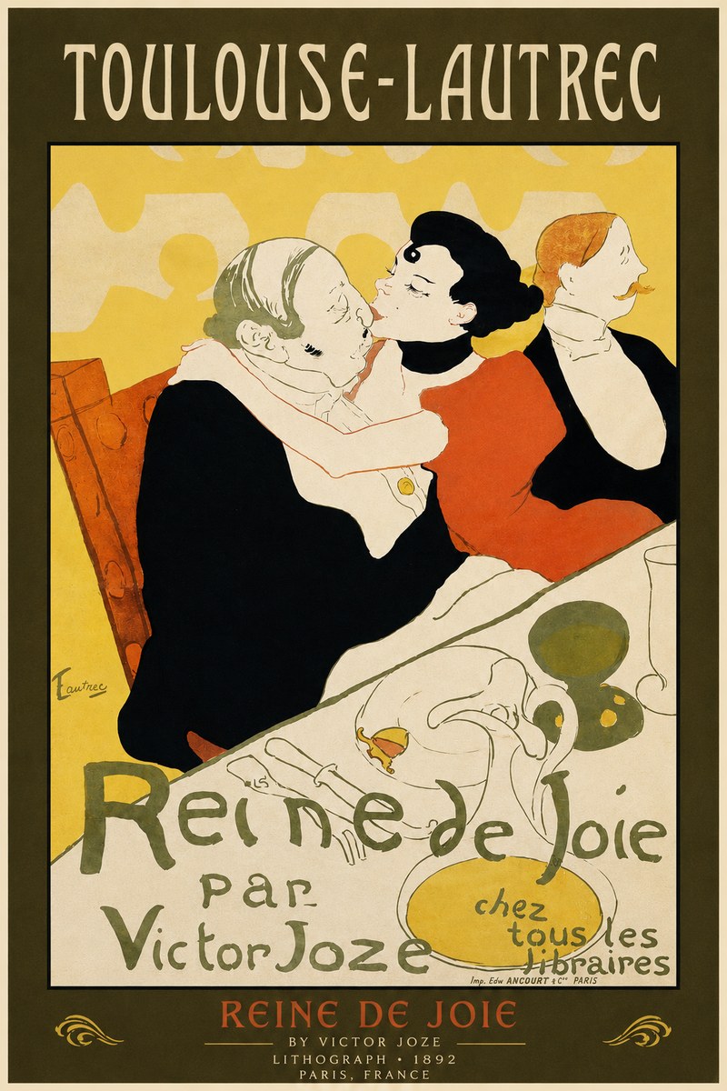 Toulouse-Lautrec Reine De Joie II No2 - Plakat