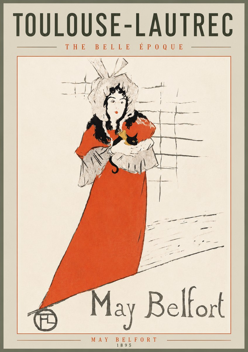 Toulouse-Lautrec May Belfort No4 - Plakat