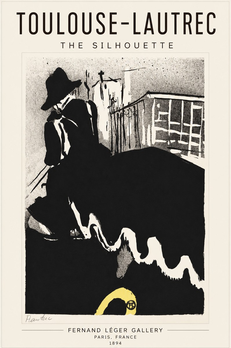 Toulouse-Lautrec The Silhouette No1 - Plakat