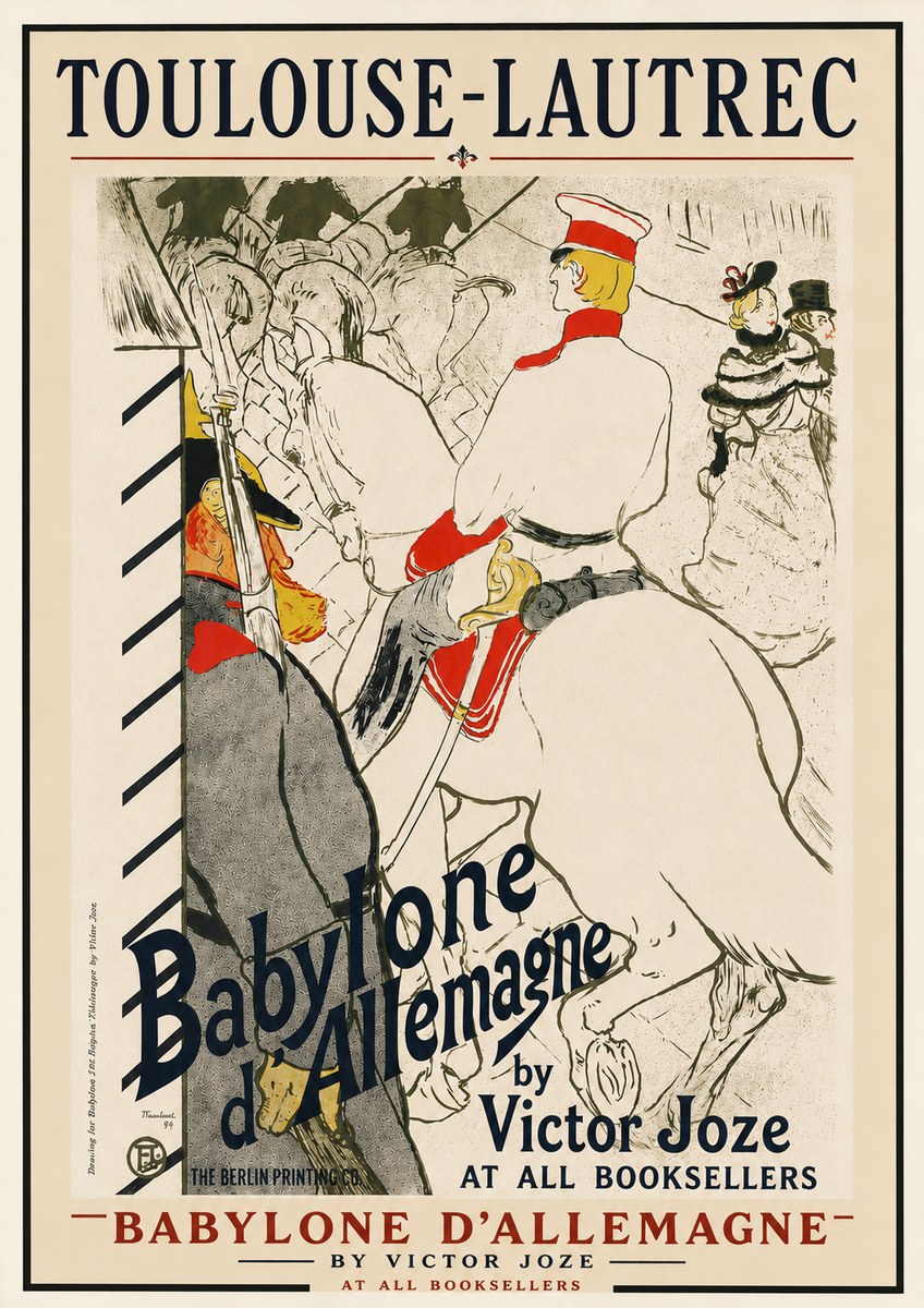Toulouse-Lautrec Babylone D'allemagne No6 - Plakat