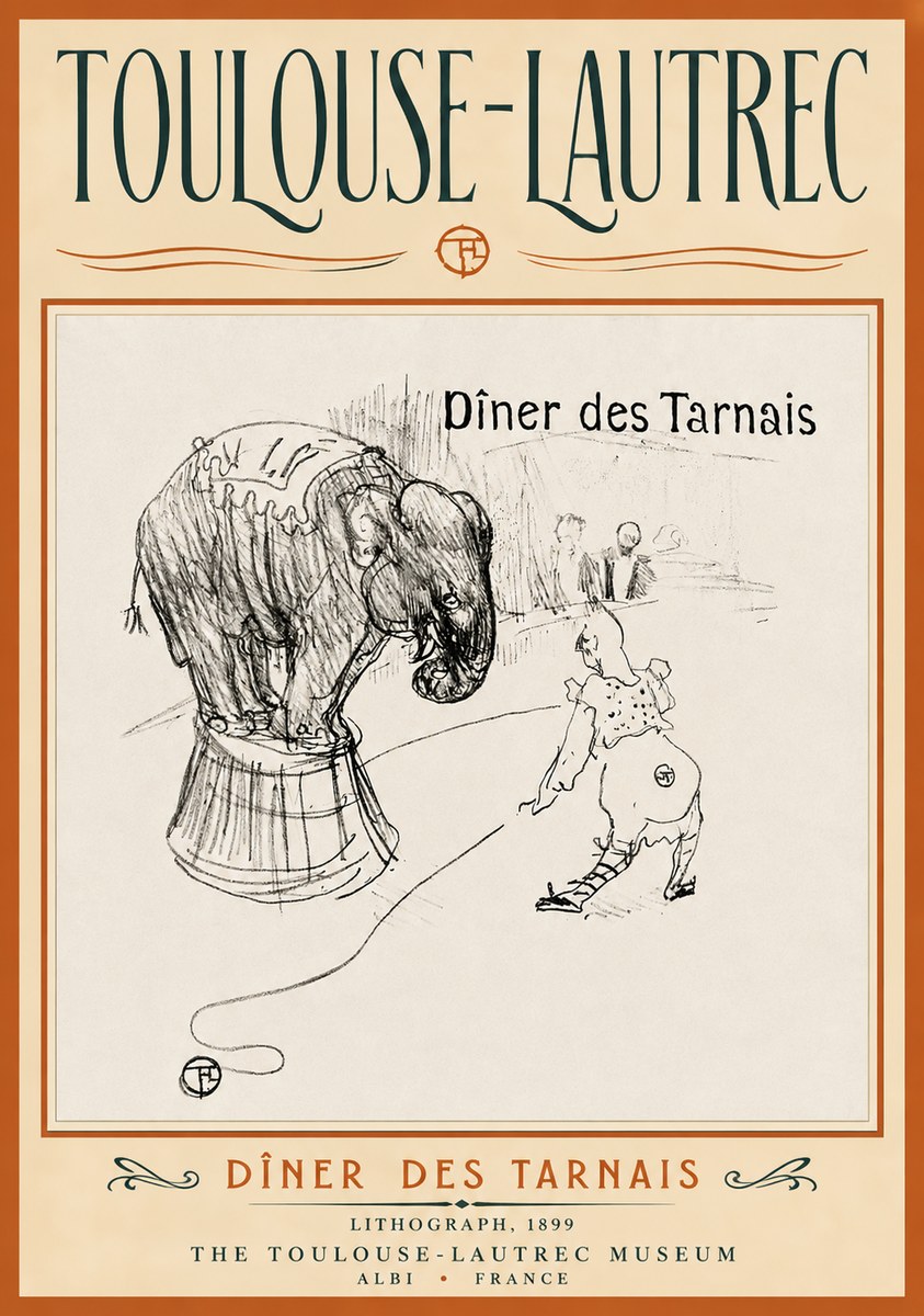 Toulouse-Lautrec Dîner Des Tarnais No4 - Plakat