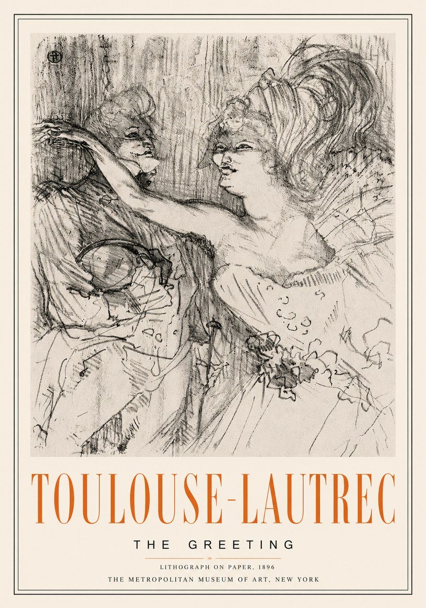 Toulouse-Lautrec The Greeting No6 - Plakat