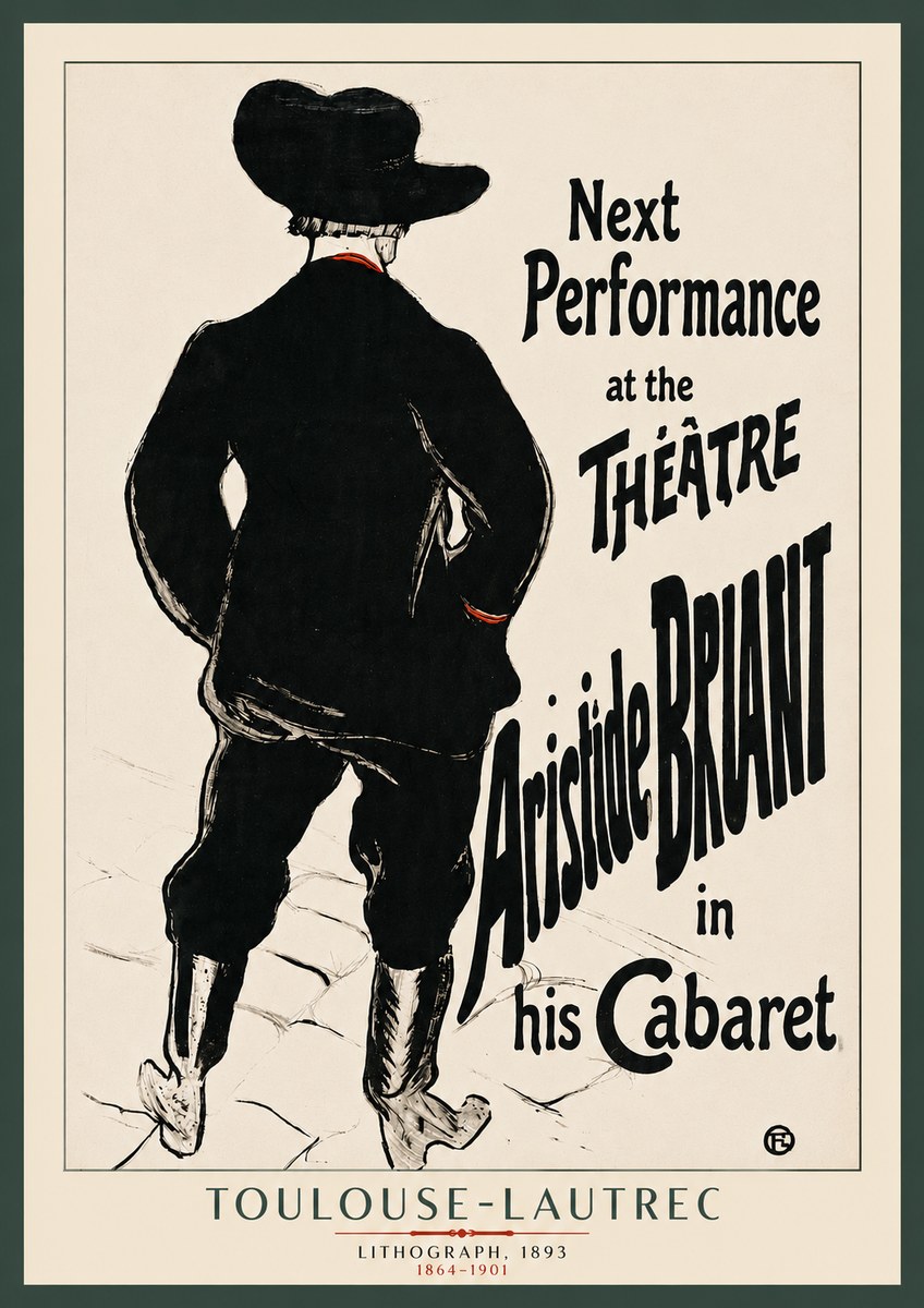 Toulouse-Lautrec Next Performance at the Théâtre Aristide Bruant in His Cabaret No3 - Plakat