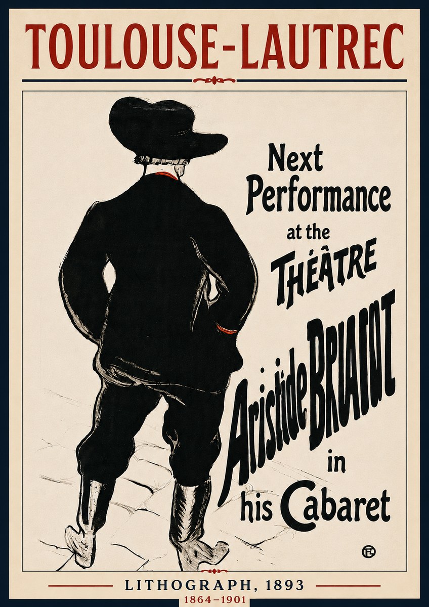 Toulouse-Lautrec Next Performance at the Théâtre Aristide Bruant in His Cabaret No5 - Plakat
