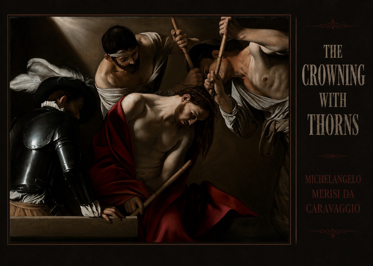 Michelangelo Merisi da Caravaggio The Crowning with Thorns I No3 - Plakat