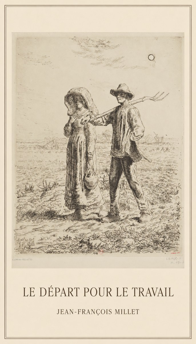 Jean-François Millet Le Départ Pour Le Travail II No1 - Plakat